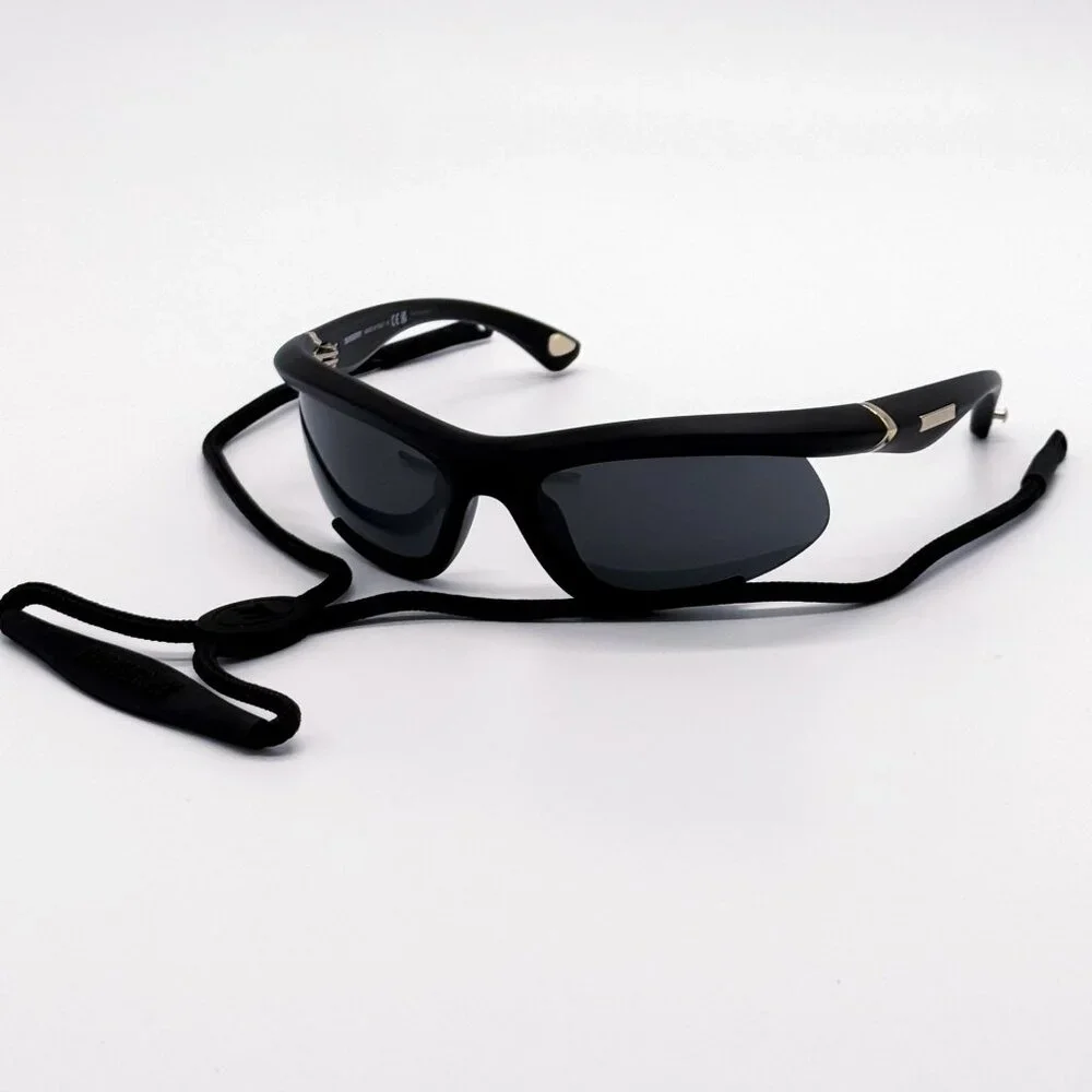 NEW BURBERRY SUNGLASSES BLACK UNISEX BE4462 3452/87 BE4462 345287 FABRIC CHAIN